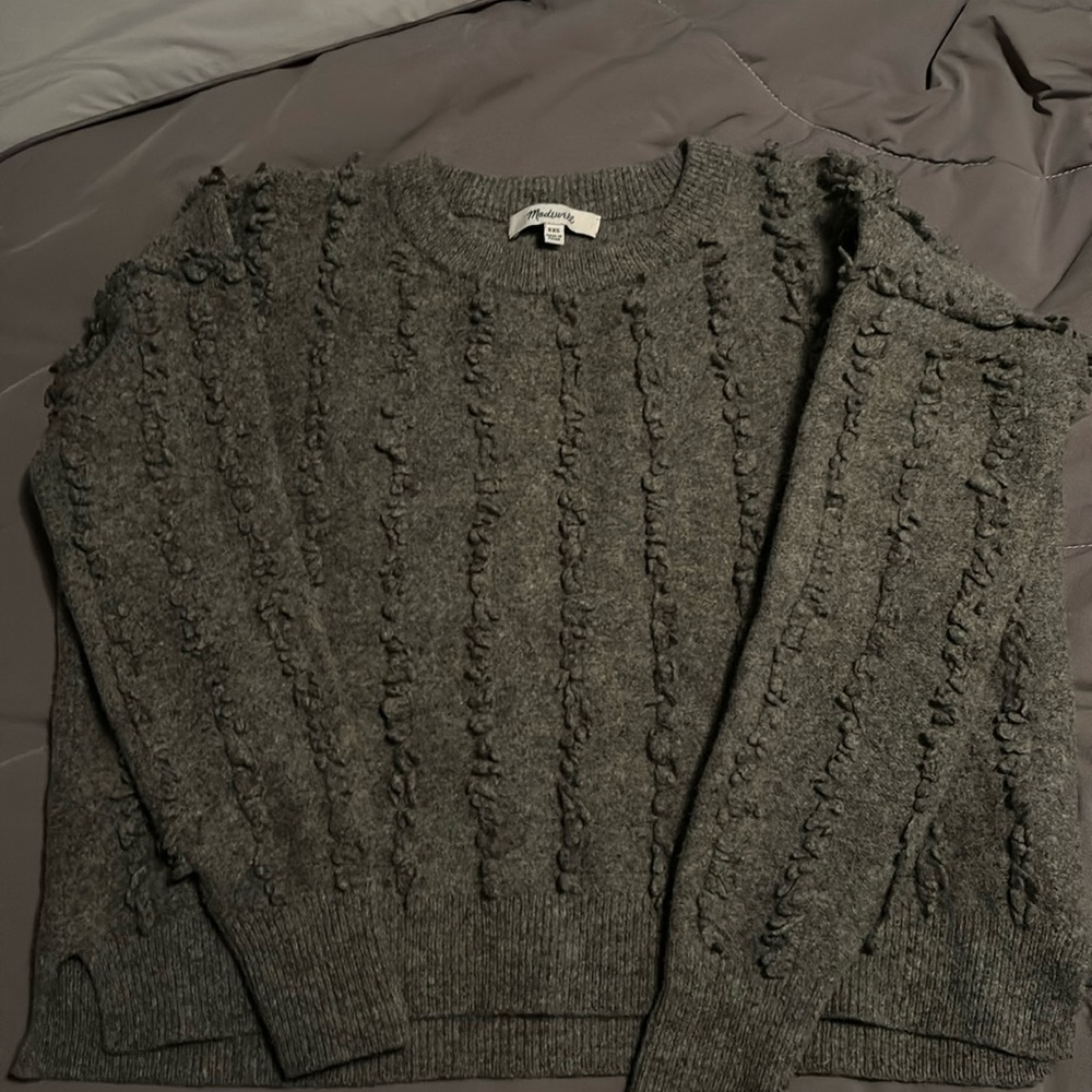 Gray unique sweater from Madewell